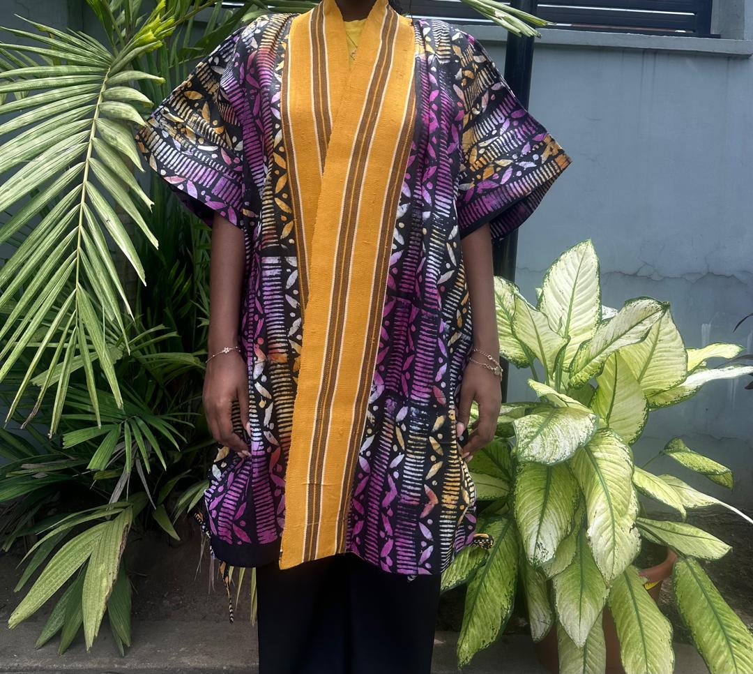 Aso Oke Kimono (drawstring)