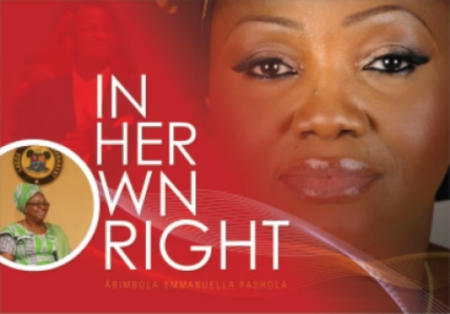 In her own right