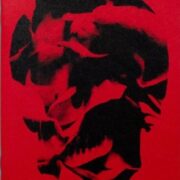 Cadaver of red roses